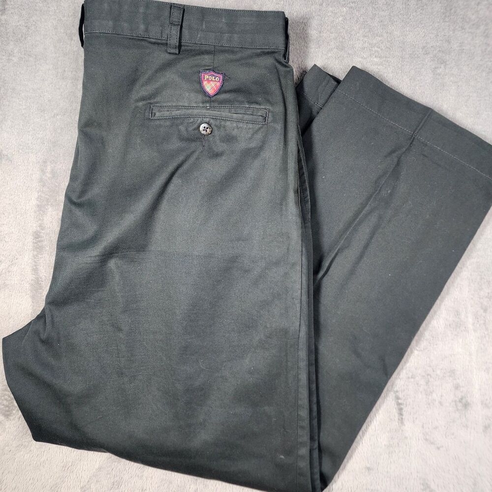 Polo Golf Men's 38x32 Pleated Pants Classic Golf Cotton Classic Golf Pant